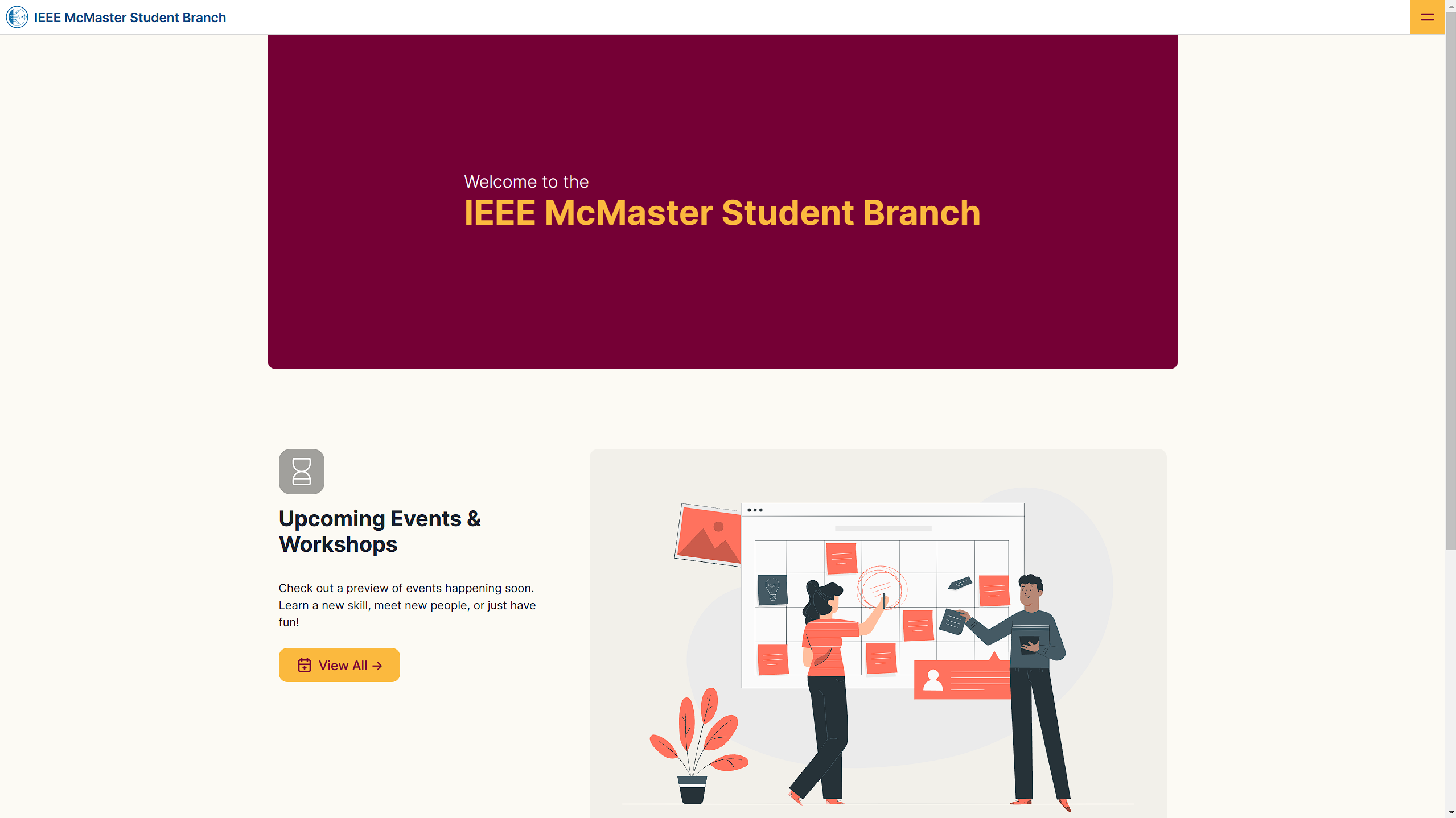 IEEE McMaster Website cover